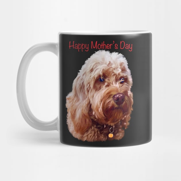 The best Mother’s Day gifts 2022, happy mother’s day- Cavapoo puppy dog  - cavalier king charles spaniel poodle, Cavoodle puppy love by Artonmytee